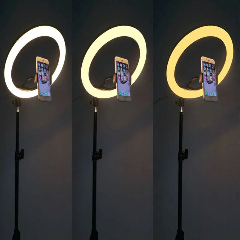 26cm ring light with 7 feet adjustable tripod&mobile holder - Prozone