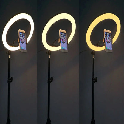 26cm ring light with 7 feet adjustable tripod&mobile holder - Prozone