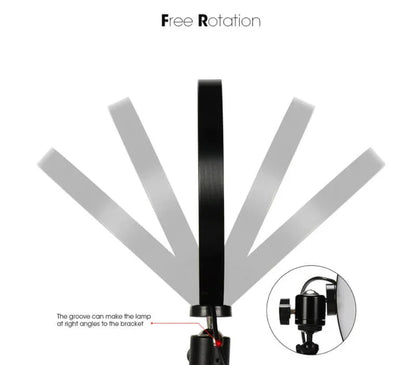 26cm ring light with 7 feet adjustable tripod&mobile holder - Prozone