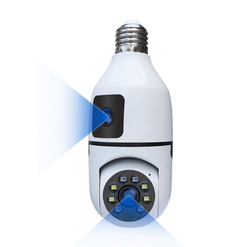 Smart bulb 2 lens camera for Home Surveillance - Prozone