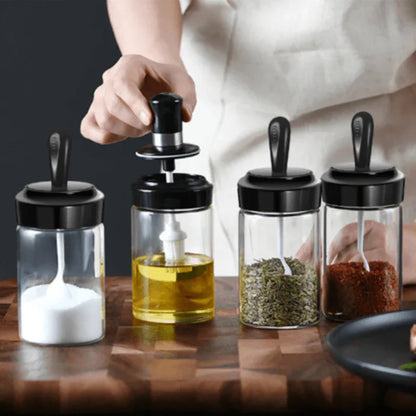 Airtight glass jar spice container bottle 250ml - Prozone