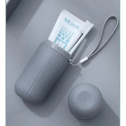 2 pcs portable toothbrush toothpaste holder for travel - Prozone