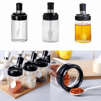 Airtight glass jar spice container bottle 250ml - Prozone