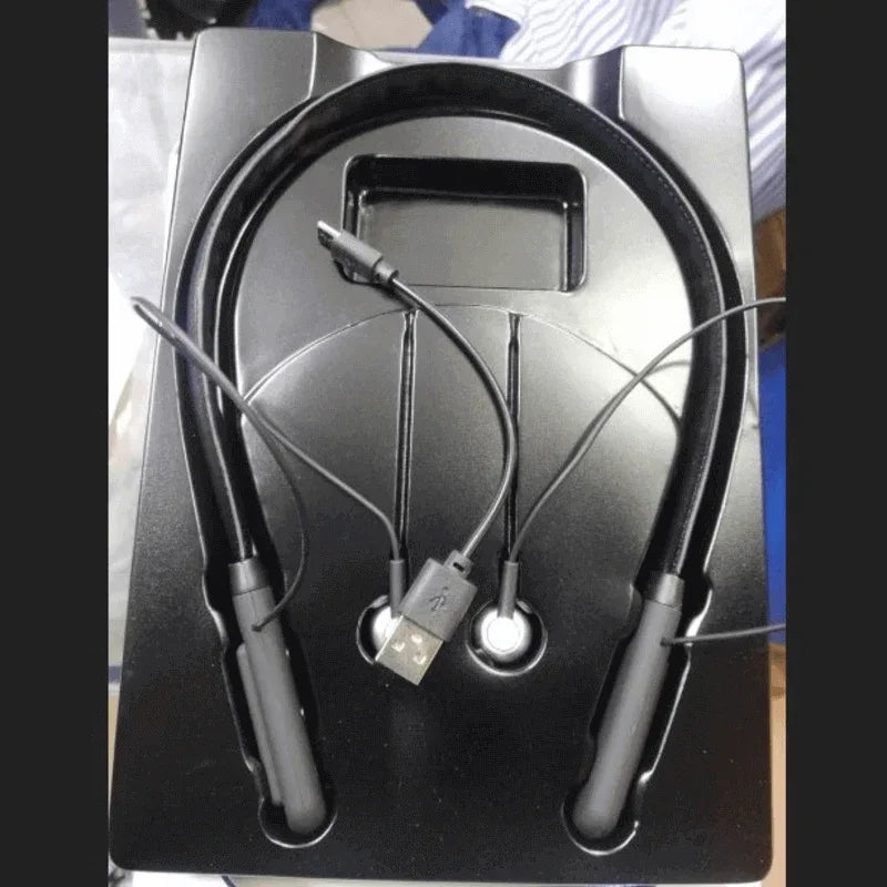 Wireless earphone leather neck band v34 - Prozone