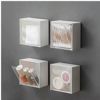 Self adhesive storage box flip top organizer - Prozone