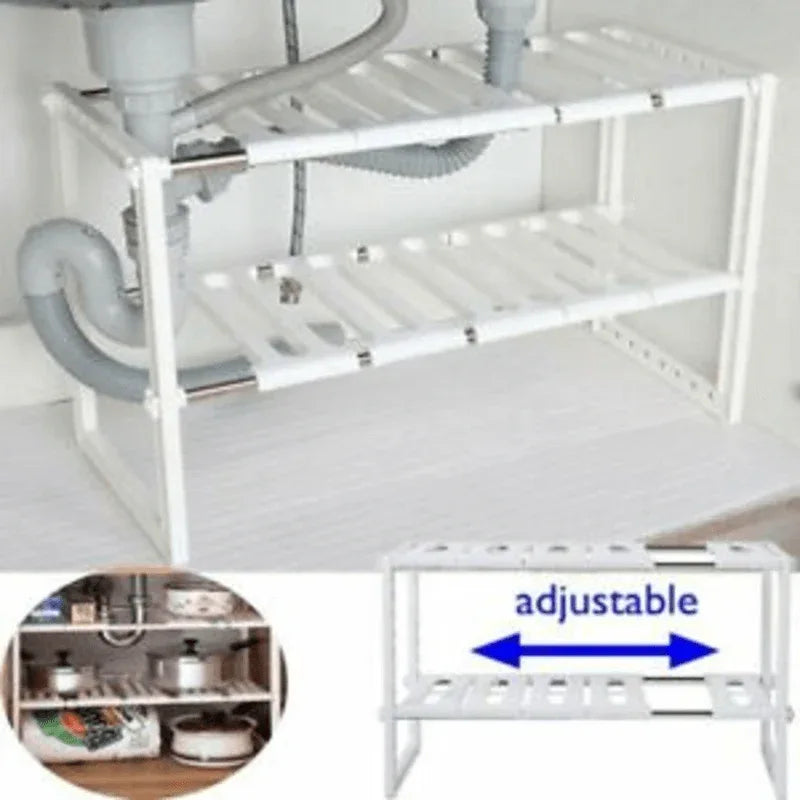 Multifunctional sink organizer storage shelf - Prozone