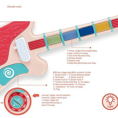 Rock music induction electric guitar for kids - Prozone