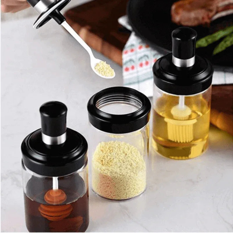 Airtight glass jar spice container bottle 250ml - Prozone