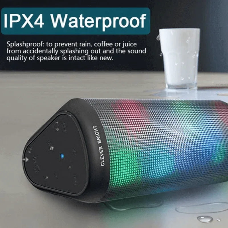 Clever bright bluetooth speakers 7 led lights - Prozone