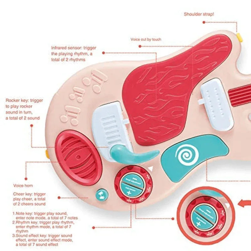 Rock music induction electric guitar for kids - Prozone