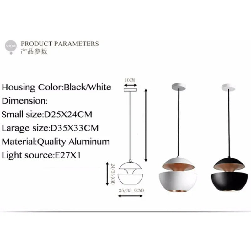 Modern nordic design apple pendant lamp - Prozone