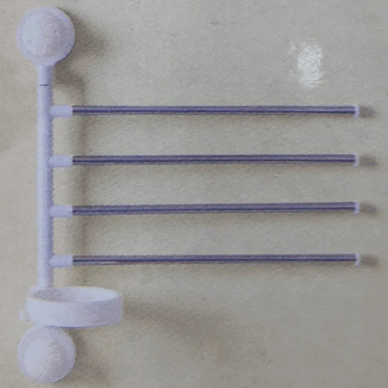 Rotating towel rack suction cup for bathroom - Prozone