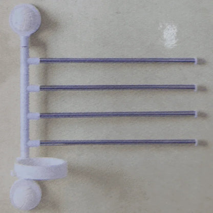 Rotating towel rack suction cup for bathroom - Prozone