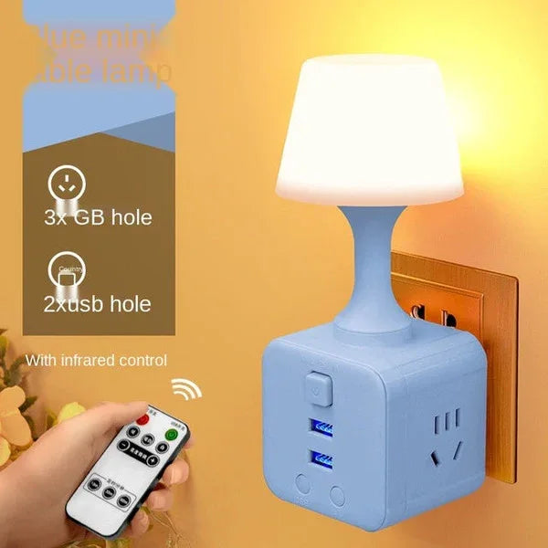 4 in 1 usb function bedside small night lamp - Prozone