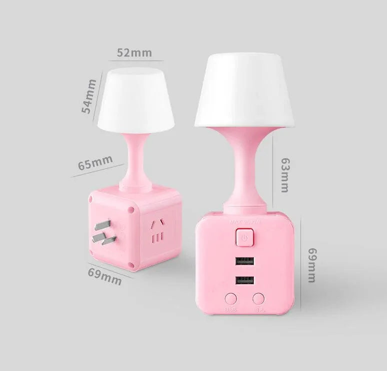 4 in 1 usb function bedside small night lamp - Prozone