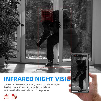 V380 Full HD 1080P Wireless LED PTZ IP Bulb Camera With NIGHT VISION, Wide Angle, Two-way Audio - Prozone