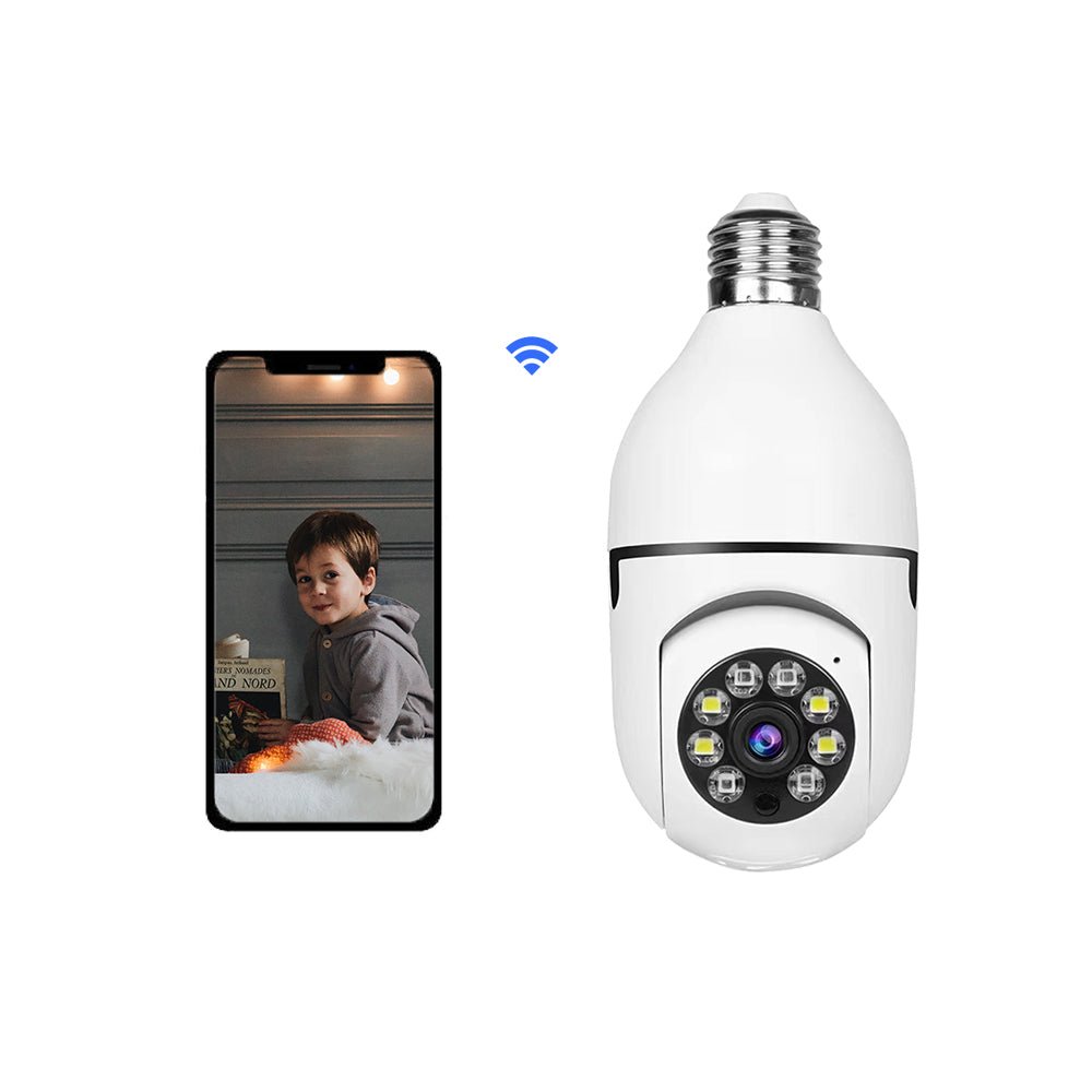 V380 Full HD 1080P Wireless LED PTZ IP Bulb Camera With NIGHT VISION, Wide Angle, Two-way Audio - Prozone