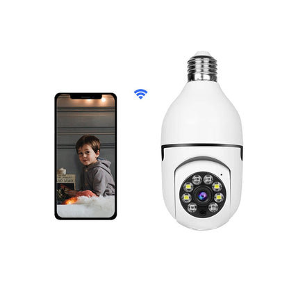 V380 Full HD 1080P Wireless LED PTZ IP Bulb Camera With NIGHT VISION, Wide Angle, Two-way Audio - Prozone
