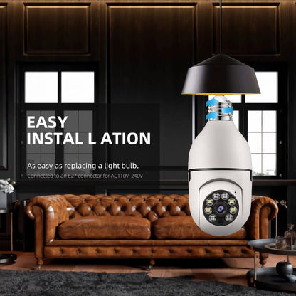 V380 Full HD 1080P Wireless LED PTZ IP Bulb Camera With NIGHT VISION, Wide Angle, Two-way Audio - Prozone