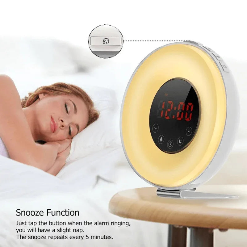 Wake up light alarm clock with fm radio - Prozone