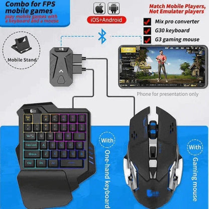 Gaming wireless 5 in 1 combo keyboard and mouse - Prozone