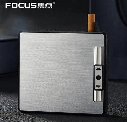 Cigarette case & windproof electronic rechargeable lighter - Prozone