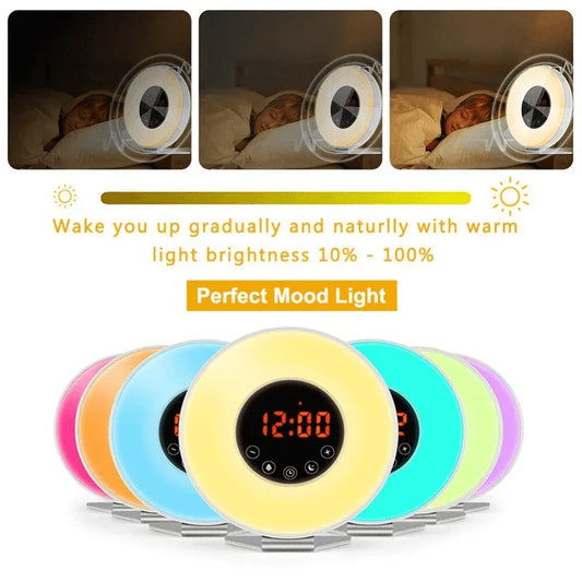 Wake up light alarm clock with fm radio - Prozone