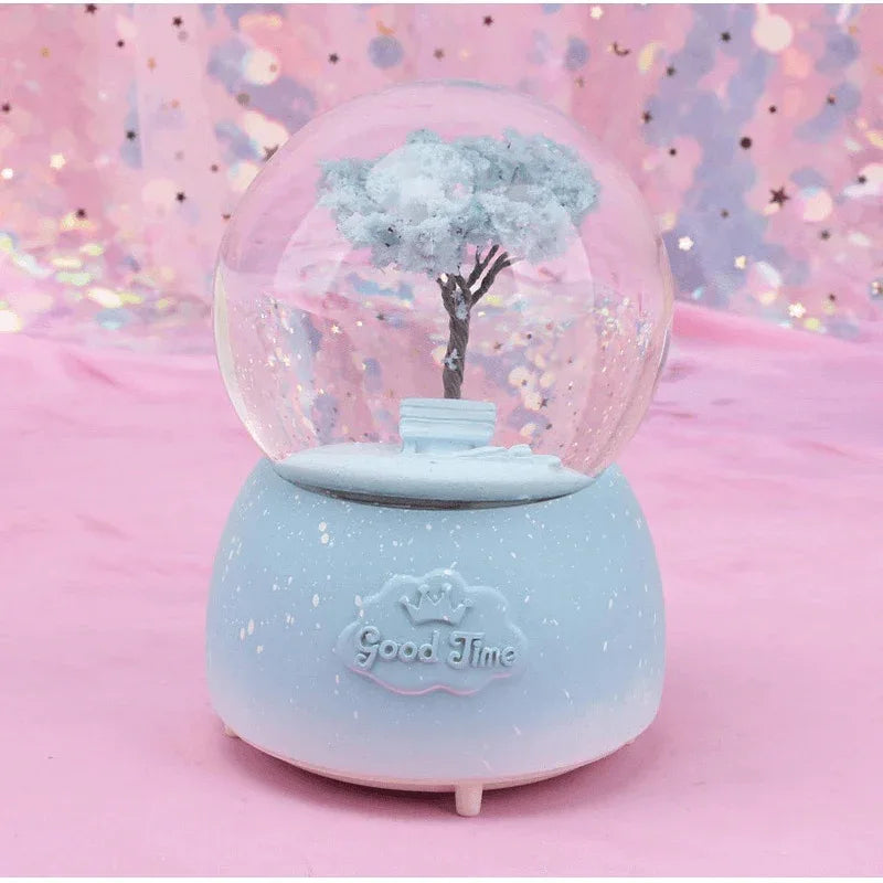 Crystal snow ball music box desk decor - Prozone