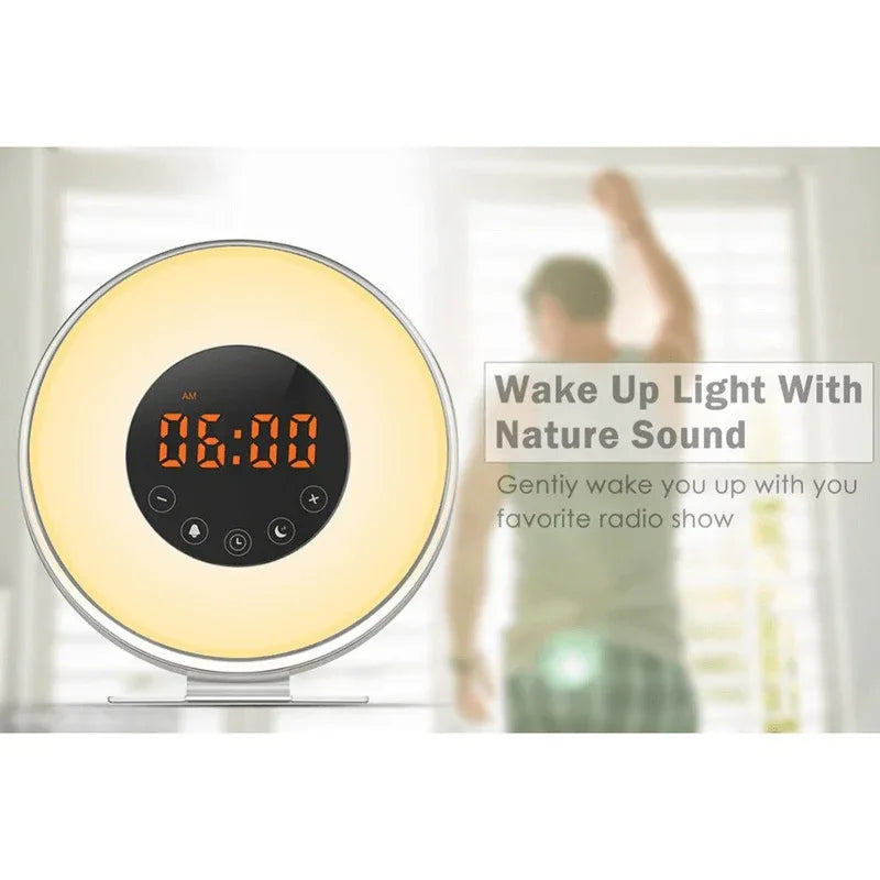 Wake up light alarm clock with fm radio - Prozone