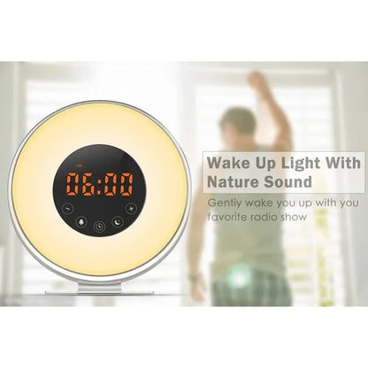 Wake up light alarm clock with fm radio - Prozone