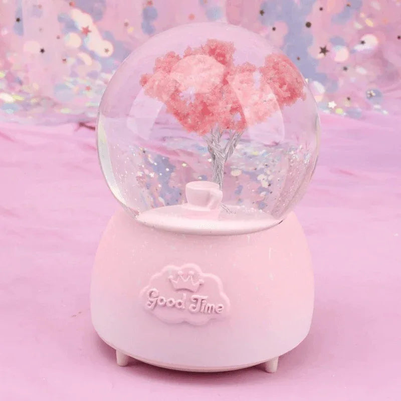 Crystal snow ball music box desk decor - Prozone