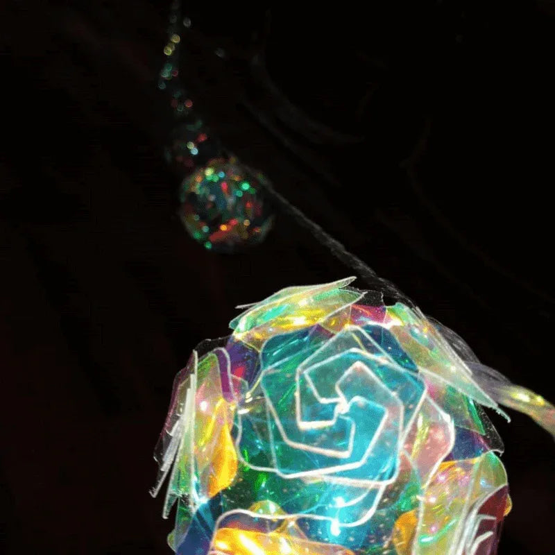16 pcs fairy light multi crystal flower balls - Prozone