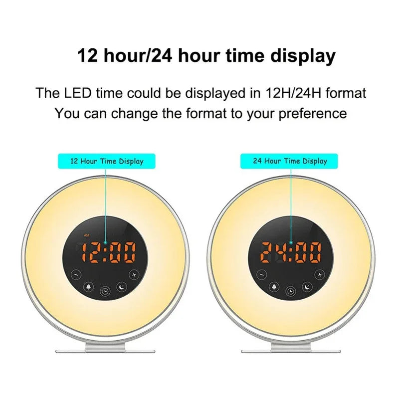 Wake up light alarm clock with fm radio - Prozone