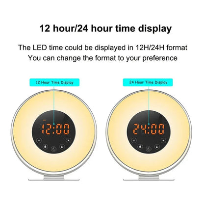 Wake up light alarm clock with fm radio - Prozone