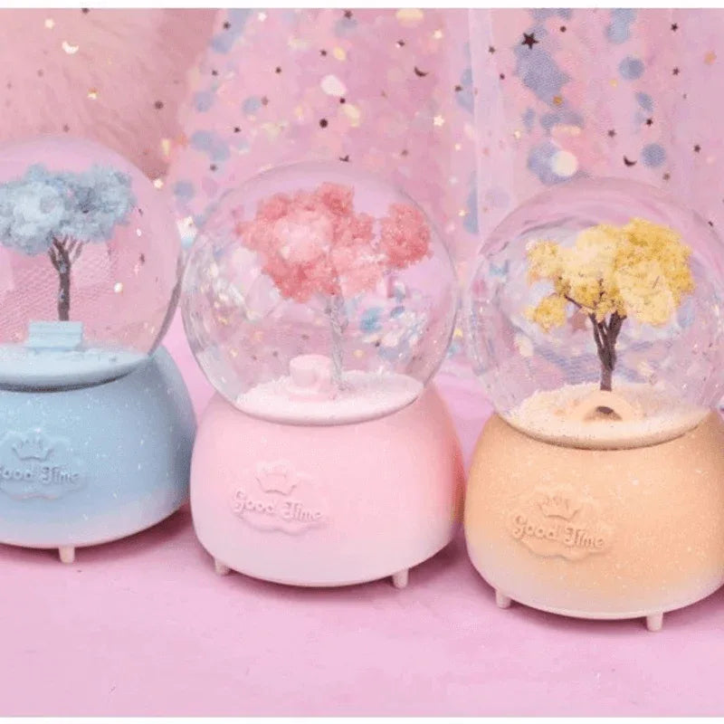 Crystal snow ball music box desk decor - Prozone