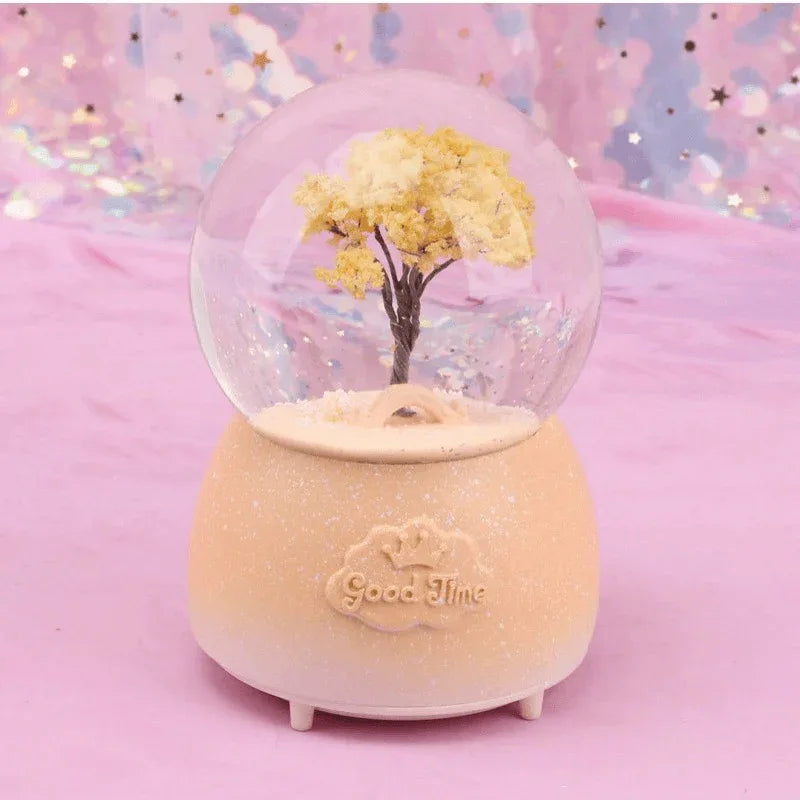 Crystal snow ball music box desk decor - Prozone