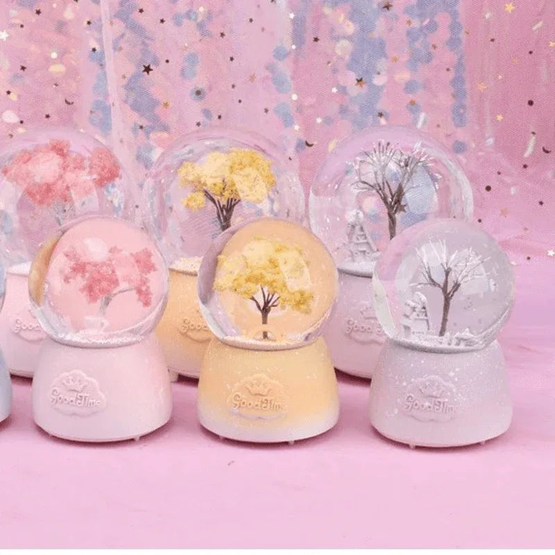 Crystal snow ball music box desk decor - Prozone