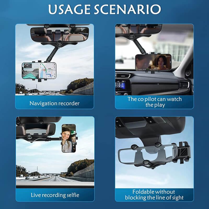 Universal 360 car rearview mirror phone holder - Prozone