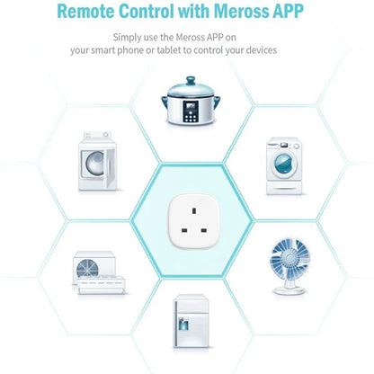 Pack of 2 meross smart wifi socket plugs mss210 - Prozone