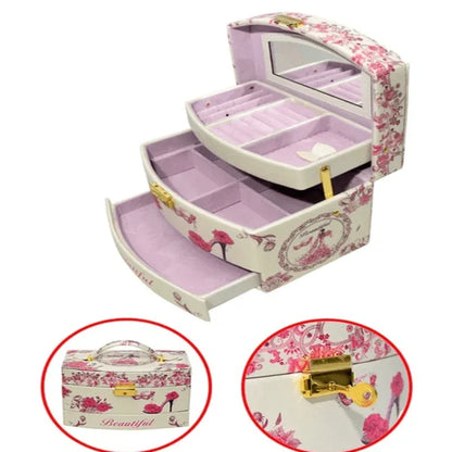 jewelry organizer box with mirror - Prozone