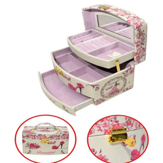 jewelry organizer box with mirror - Prozone