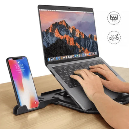 Rotatable laptop stand with phone holder - Prozone