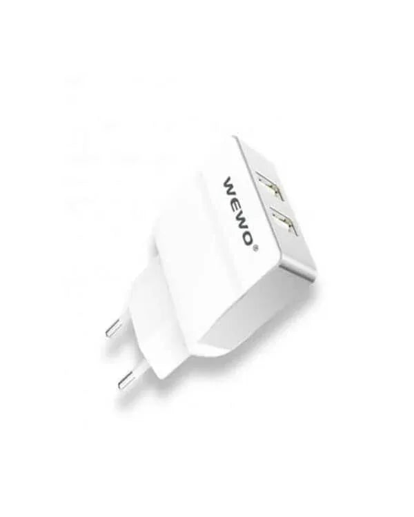 Wewo w004 dual usb 2.4a travel charger - white - Prozone