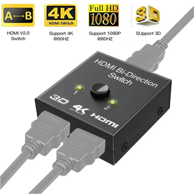 Hdmi bi-directrion dual function switch and hdmi splitter - Prozone