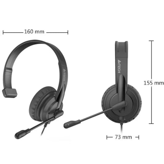 A4 tech hs 11 mono black headset - Prozone