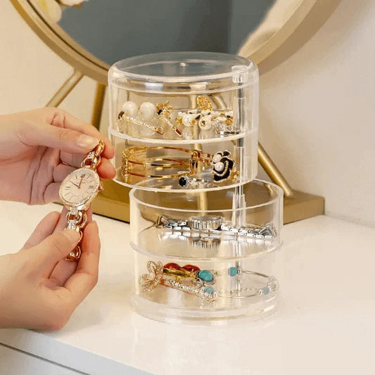 Transparent rotating plastic jewelry box - Prozone