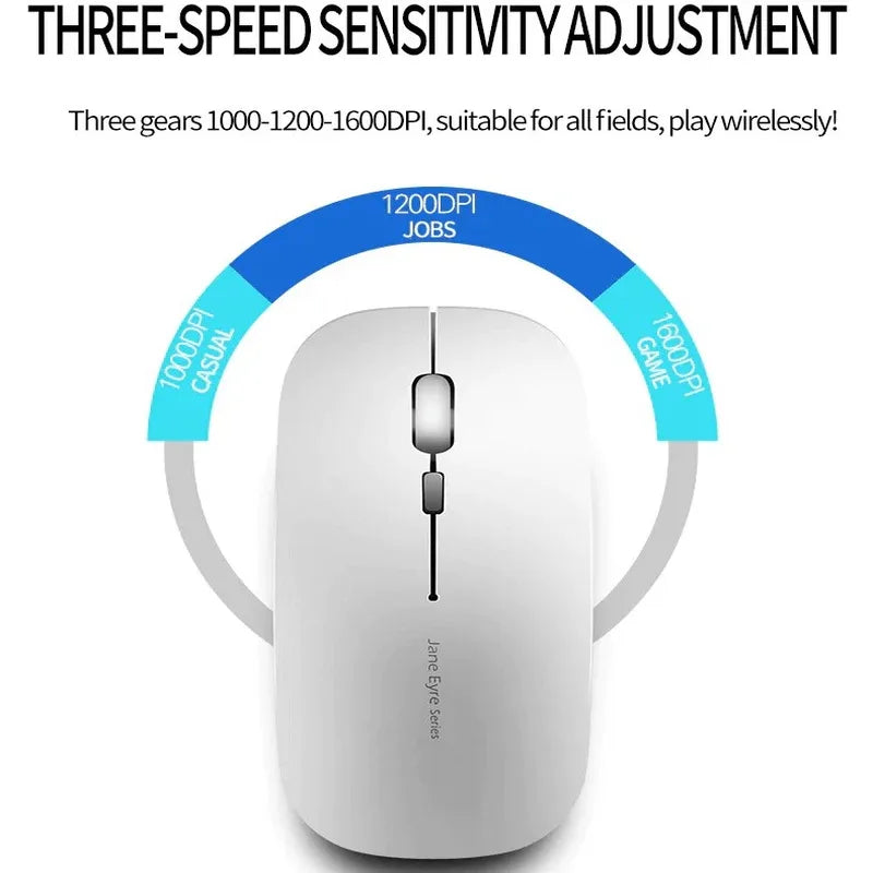 1600 dpi usb optical wireless mouse super slim - Prozone