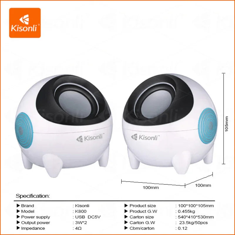Kisonli k 800 mini speakers for pc - Prozone