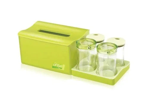Combination tissue box with 4 cans - Prozone