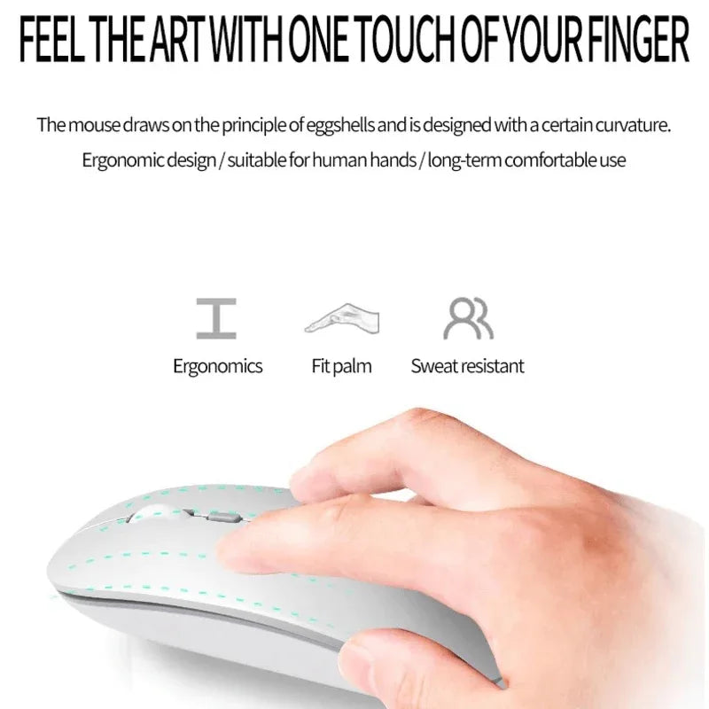 1600 dpi usb optical wireless mouse super slim - Prozone